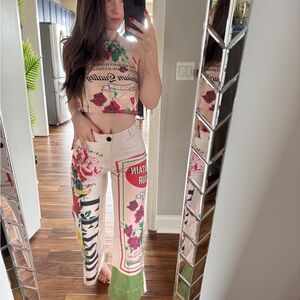 Maeve Multicolor Graphic Pants